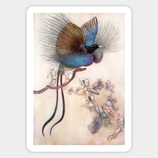 The Bird of Paradise by Warwick Goble Sticker